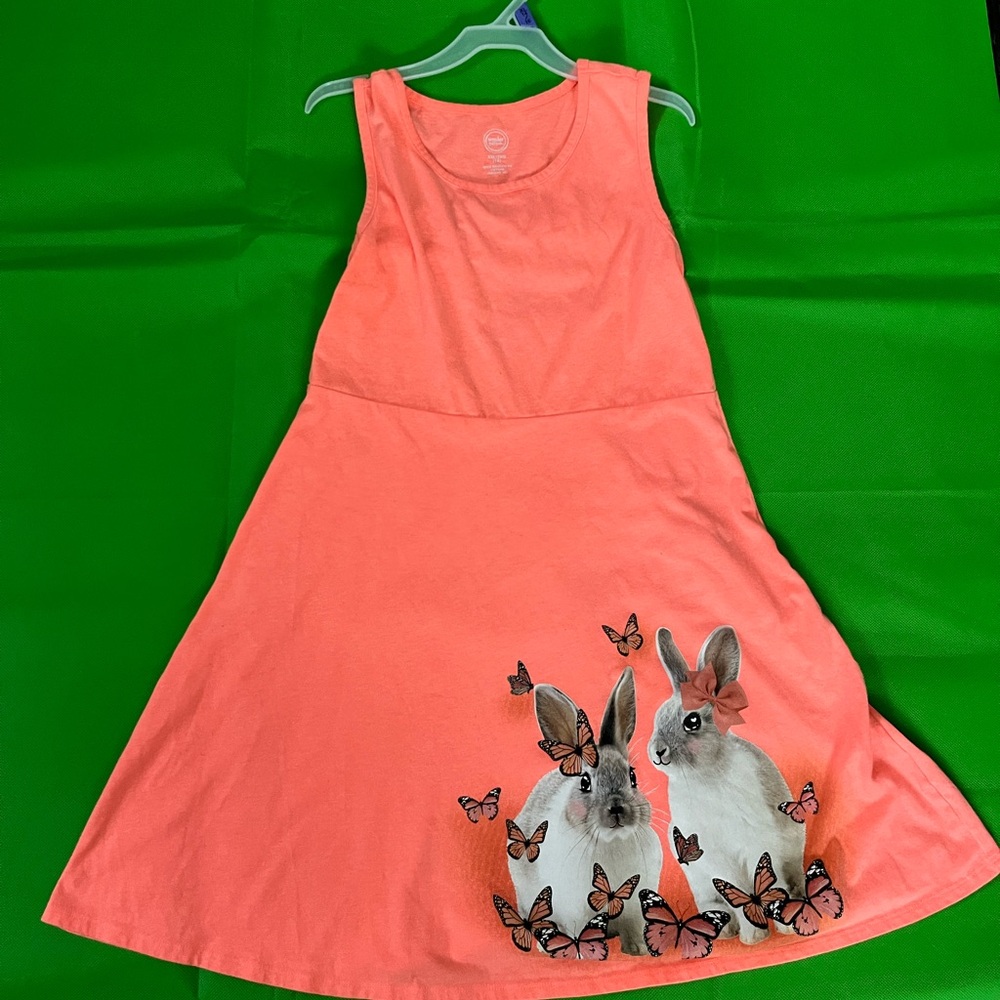 Wonder Nation Pink Sleeveless Crew Neck Sundress